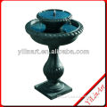 2-tier dark green marble stone perfect carving water fountain bases YL-P267